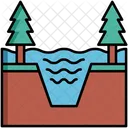 Riverine Flooding Flooding Water Icon