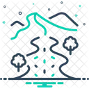 Riverside Littoral Coasting Icon