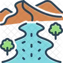 Riverside Littoral Coasting Icon