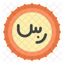 Riyal Saudi Arabia Currency Icon