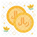 Riyal Money Coin Icon