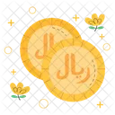 Riyal Money Coin Icon