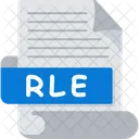 Rle Archivo Rle Formato Rle Icon