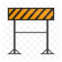 Road Barrier Construction Icon
