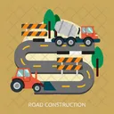 Road Construction Building Icon