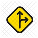 Road Sign Side Icon