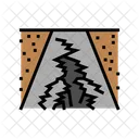 Road Crack Disaster Icon