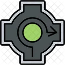 Road Traffic Roundabout Icon