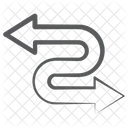 Two Headed Arrow Double Sided Arrow Direction Arrow Icon