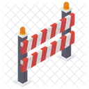장벽 바리케이드 장벽 표시 아이콘