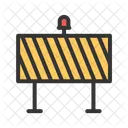 Road Sign Barrier Icon