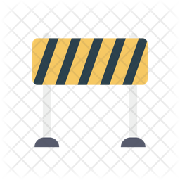 Road Barrier Icon - Download in Flat Style