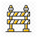 Road Barrier Construction Barrier Icon