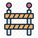 Road Barrier Transportation Construction Icon