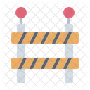 Road Barrier Transportation Construction Icon