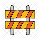 Road Barrier Handrawn Road Barrier Barrier Icon