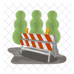 Road barrier  Icon