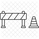 Road Barrier Roadbarrier Roadblock Icon