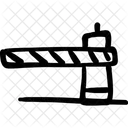 Road Barrier Sign Board Road Block Icon