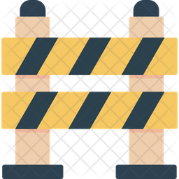 Road Block Icon - Download in Flat Style