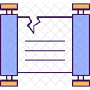 Road Block Parchment Verified Scroll Icon