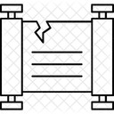 Road Block Parchment Verified Scroll Icon