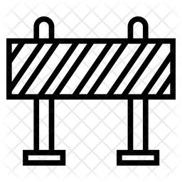 Road Block SIgn Icon