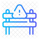 Road Blockade Work In Progress Barrier Icon
