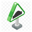 Road Sign Speed Breaker Road Bump Icon