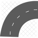 Road clipart curve  Icon