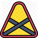 Road Closed Barrier Caution Icon