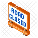 Road Closed Board  Icon