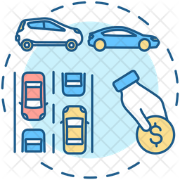 Road Congestion Pricing Icon - Download In Colored Outline Style