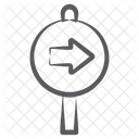 Road Direction Board Finger Post Guidepost Icon