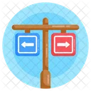 Road Directions Road Board Road Sign Icon