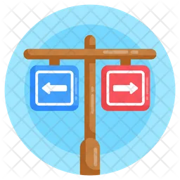 Road Directions  Icon