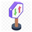 Road Directions Sign  Icon