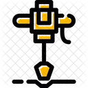Road Drill Construction Icon