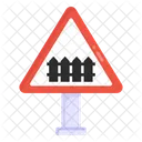 Road Fence Symbol Road Post Traffic Board Icon