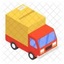 Road Freight Delivery Van Shipping Truck Icon