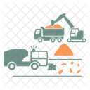 Road Street Sweeper Truck Icon