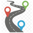 Road Infographic Winding Road Infographic Icon