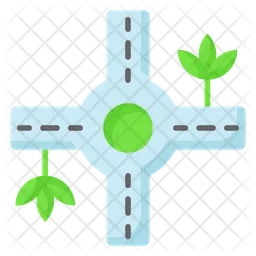 Road Intersection  Icon
