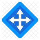 Road Intersection Crossroad Highway Icon
