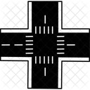 Road Junction Intersection Roadcrossing Icon