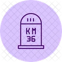 Road Km Pentaglow Icon