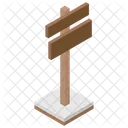 Signboard Roadpost Road Navigation Icon