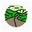 Road Leading Forward Icon