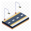 Pole Lights Road Lamps Street Lights Icon