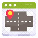 Road Location Direction Gps Icon
